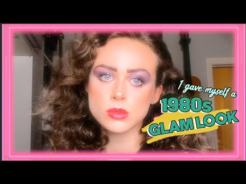 1980s Glam/Fancy Lady Makeup + Hair Look
