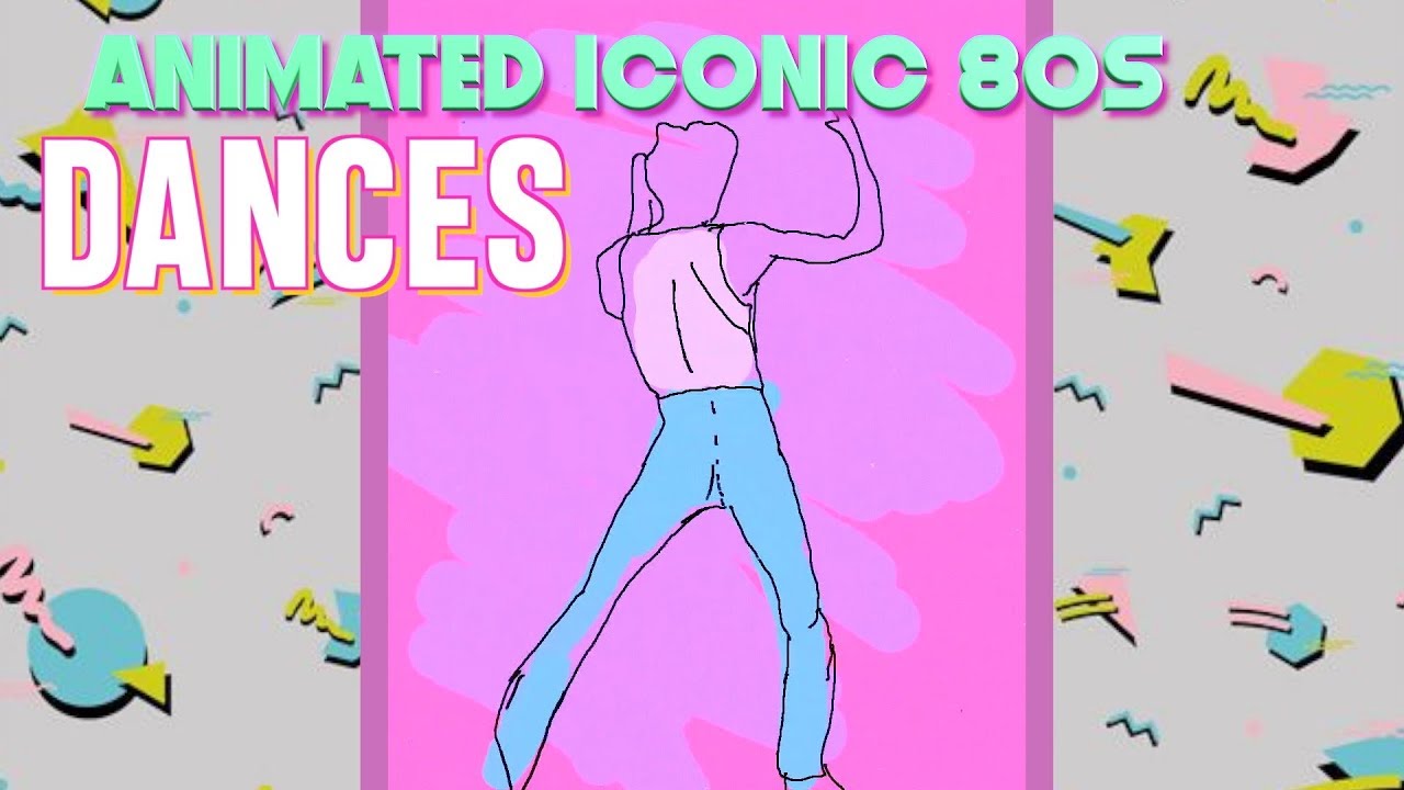 Iconic 80s Dances from Movies and Music ANIMATED